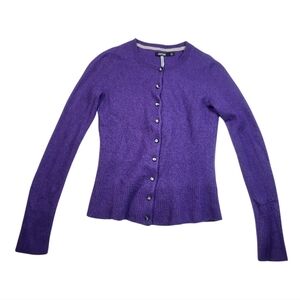 Apt 9 Women's Purple Cashmere Cardigan - S